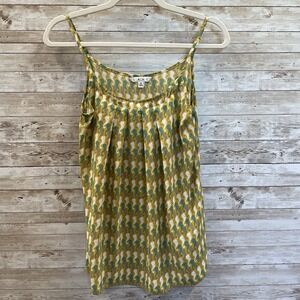 Cabi Womens S Tank Top Cami Seahorse AOP Camisole #411 Adjustable Straps‎ Green